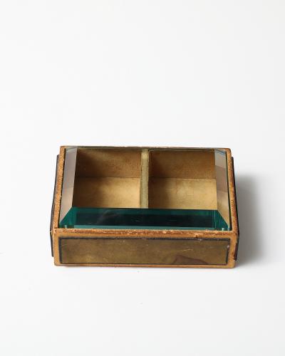 Pietro Chiesa Glass and Wood Box