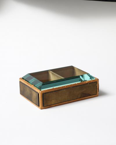 Pietro Chiesa Glass and Wood Box
