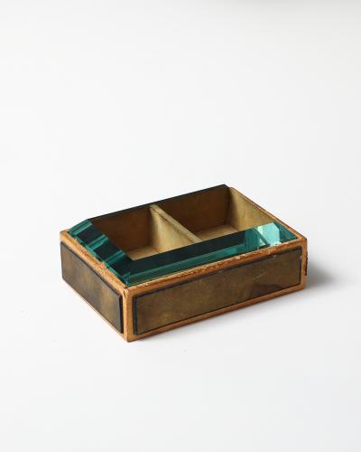 Pietro Chiesa Glass and Wood Box