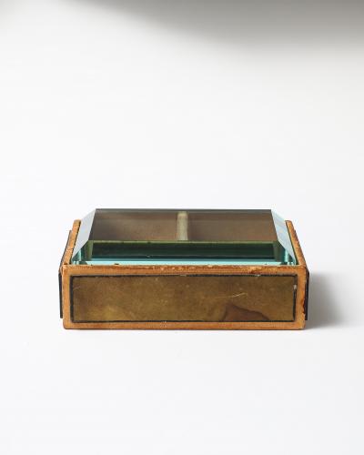 Pietro Chiesa Glass and Wood Box