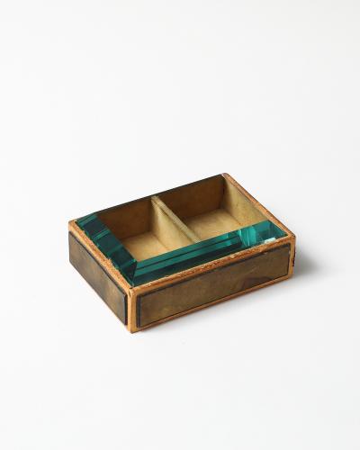 Pietro Chiesa Glass and Wood Box