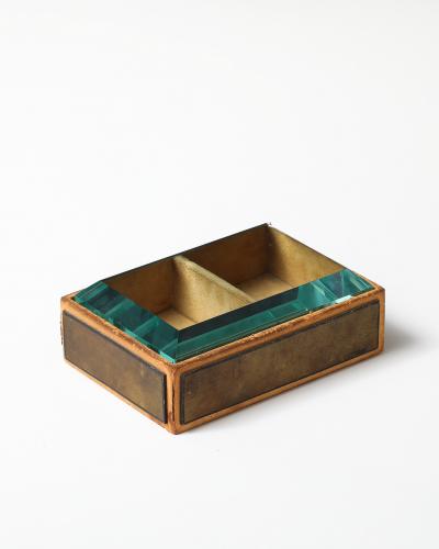 Pietro Chiesa Glass and Wood Box