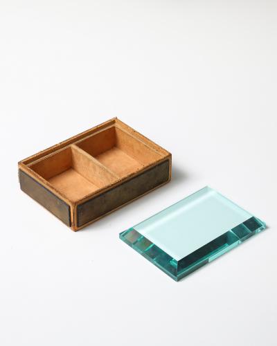 Pietro Chiesa Glass and Wood Box