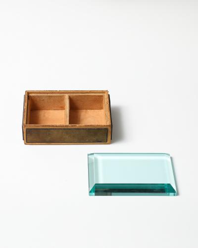 Pietro Chiesa Glass and Wood Box