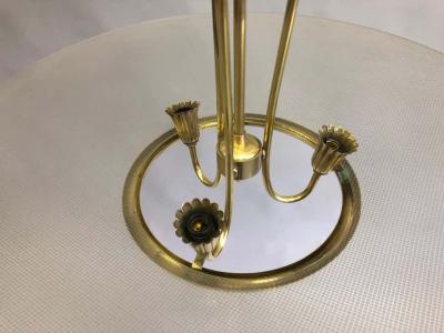 Pietro Chiesa Italian Modern Neoclassical Brass Glass Pendant by Pietro Chiesa Fontana Arte