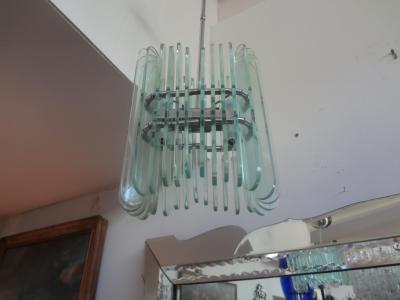 Pietro Chiesa Italian Pietro Chiesa for Fontana Arte Style Pendant or Lantern