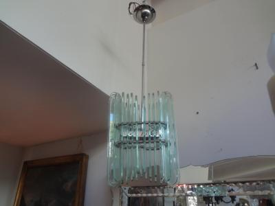 Pietro Chiesa Italian Pietro Chiesa for Fontana Arte Style Pendant or Lantern