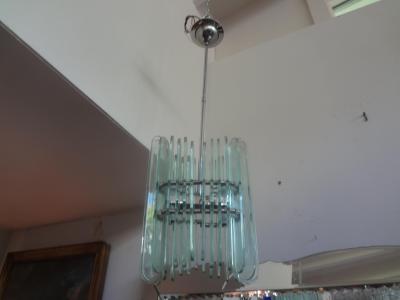 Pietro Chiesa Italian Pietro Chiesa for Fontana Arte Style Pendant or Lantern