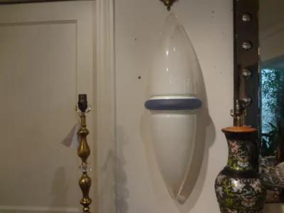 Pietro Chiesa Large Pair of Post Modern Murano Glass Sconces
