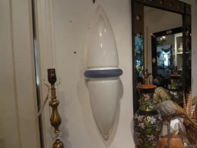 Pietro Chiesa Large Pair of Post Modern Murano Glass Sconces