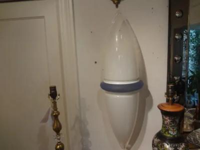 Pietro Chiesa Large Pair of Post Modern Murano Glass Sconces