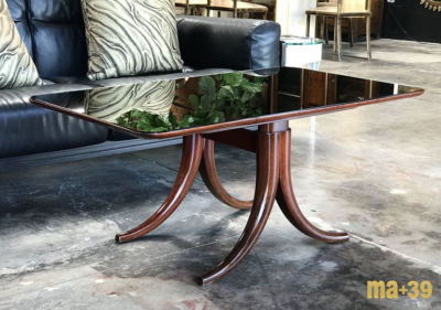 Pietro Chiesa Mirror Coffee Table by Pietro Chiesa for Fontana Arte 1950s