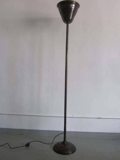 Pietro Chiesa Pair Italian Mid Century Bronze Luminator Floor Lamps Attr Pietro Chiesa 1930