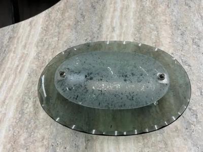 Pietro Chiesa Pair Of Italian Modern Fontana Arte Style Glass Sconces