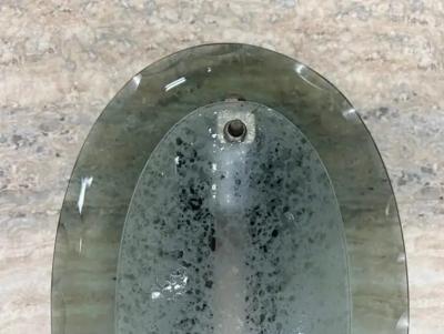 Pietro Chiesa Pair Of Italian Modern Fontana Arte Style Glass Sconces