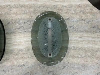 Pietro Chiesa Pair Of Italian Modern Fontana Arte Style Glass Sconces