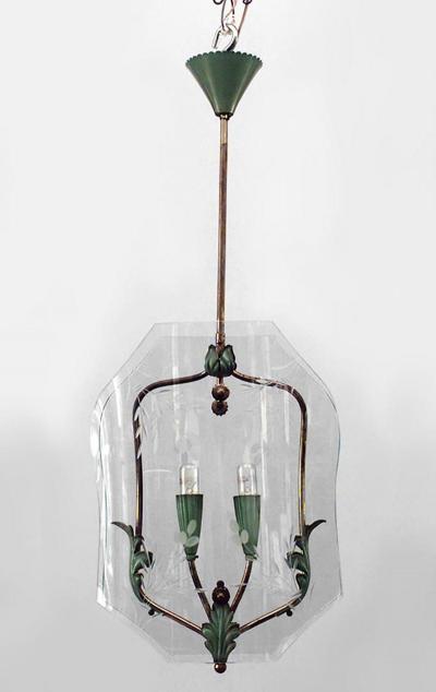 Pietro Chiesa Pair of Italian 1940s Hanging Lanterns