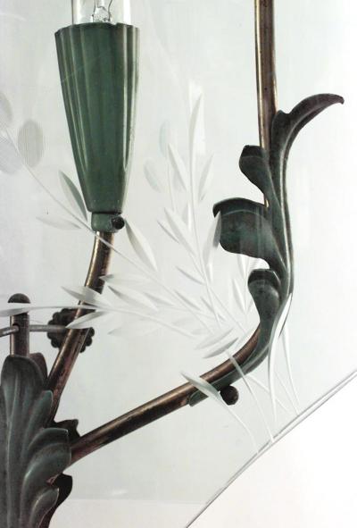 Pietro Chiesa Pair of Italian 1940s Hanging Lanterns