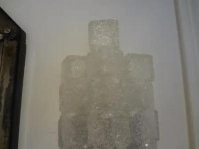 Pietro Chiesa Pair of Italian Max Ingrand for Fontana Arte Inspired Murano Glass Sconces