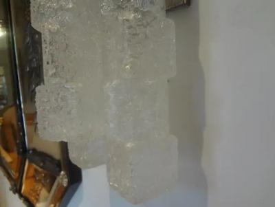 Pietro Chiesa Pair of Italian Max Ingrand for Fontana Arte Inspired Murano Glass Sconces