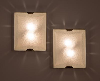 Pietro Chiesa Pair of Mod 1938 Appliques by Pietro Chiesa for Fontana Arte Italy c 1950