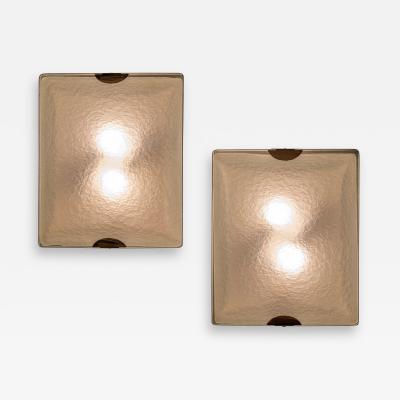 Pietro Chiesa Pair of Mod 1938 Appliques by Pietro Chiesa for Fontana Arte Italy c 1950