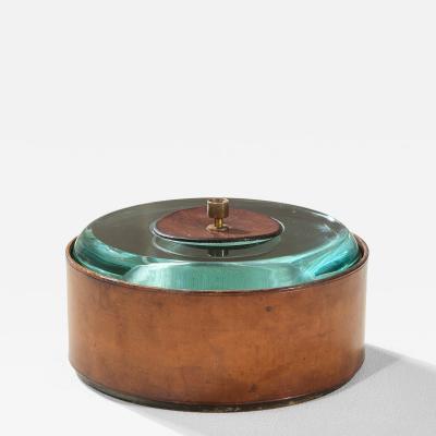 Pietro Chiesa Pietro Chiesa Decorative Box for Fontana Arte Brass Crystal 1938