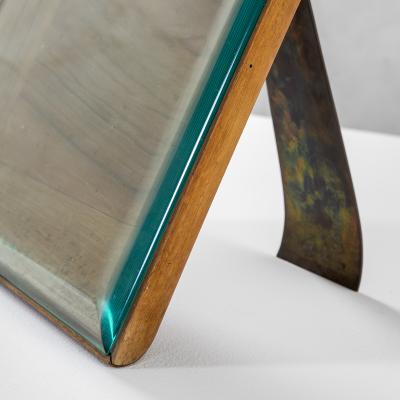 Pietro Chiesa Pietro Chiesa Fontana Arte Photo Frame in Wood and Ground Glass 40s Big Size