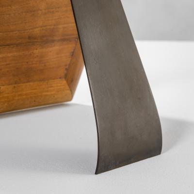 Pietro Chiesa Pietro Chiesa Fontana Arte Photo Frame in Wood and Ground Glass 40s Big Size