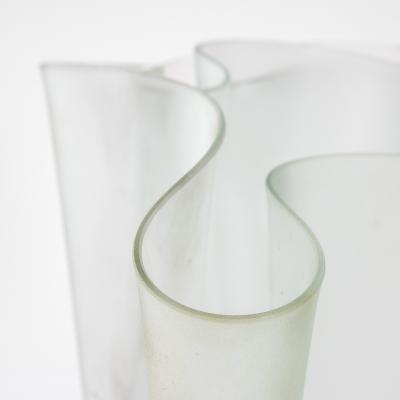 Pietro Chiesa Pietro Chiesa Fontana Arte Vase mod Cartoccio in Glass 30s