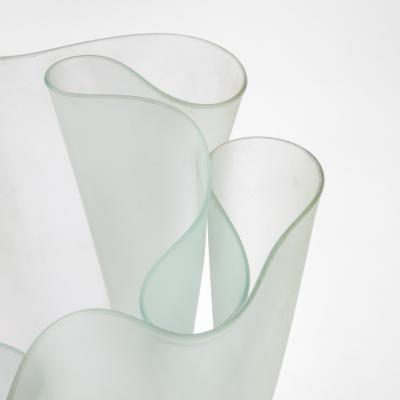 Pietro Chiesa Pietro Chiesa Fontana Arte Vase mod Cartoccio in Glass 30s