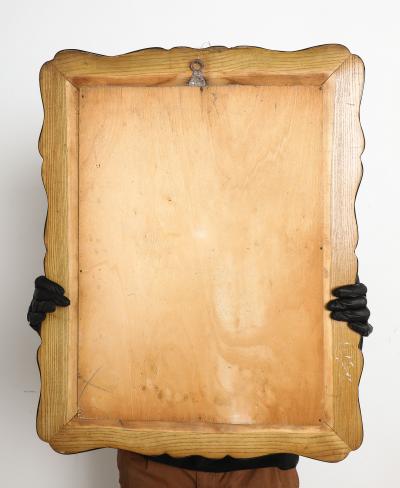 Pietro Chiesa Pietro Chiesa for Fontana Arte Etched Glass Mirror Italy circa 1940