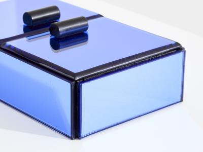Pietro Chiesa Pietro Chiesa for Fontana Arte blue mirror jewellery box 1940