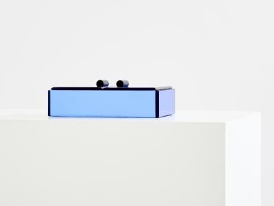 Pietro Chiesa Pietro Chiesa for Fontana Arte blue mirror jewellery box 1940