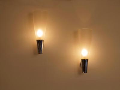 Pietro Chiesa Pietro Chiesa for Fontana Arte model 1537 wall lights Italy c1950