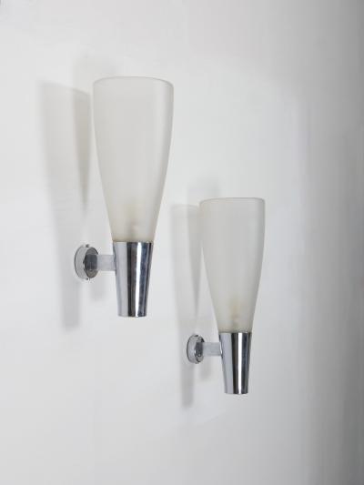 Pietro Chiesa Pietro Chiesa for Fontana Arte model 1537 wall lights Italy c1950