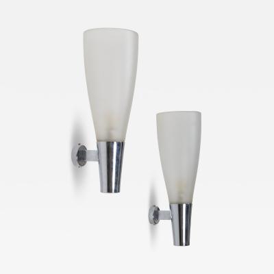 Pietro Chiesa Pietro Chiesa for Fontana Arte model 1537 wall lights Italy c1950