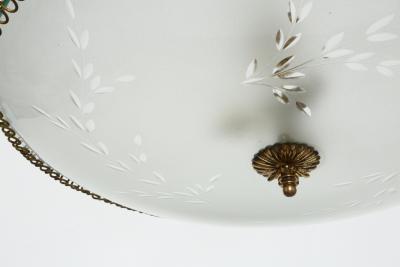 Pietro Chiesa Pietro Chiesa style ceiling pendant Italy circa 1960s