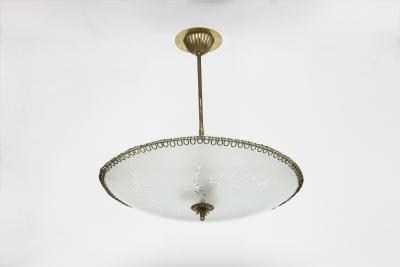 Pietro Chiesa Pietro Chiesa style ceiling pendant Italy circa 1960s