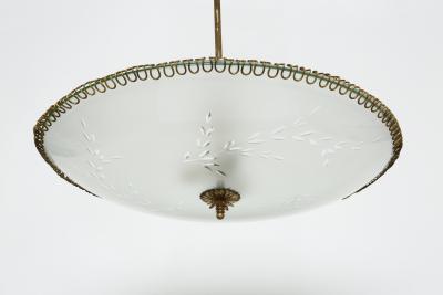 Pietro Chiesa Pietro Chiesa style ceiling pendant Italy circa 1960s