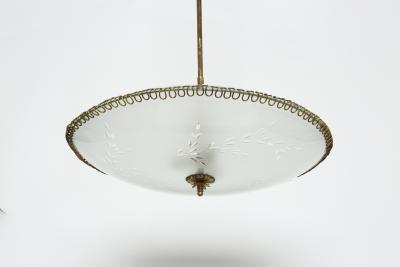 Pietro Chiesa Pietro Chiesa style ceiling pendant Italy circa 1960s
