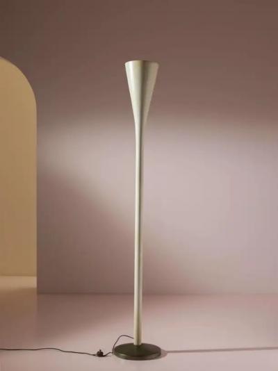 Pietro Chiesa Pietro Chiesa white enameled brass Luminator floor lamp FontanaArte Italy 1930s