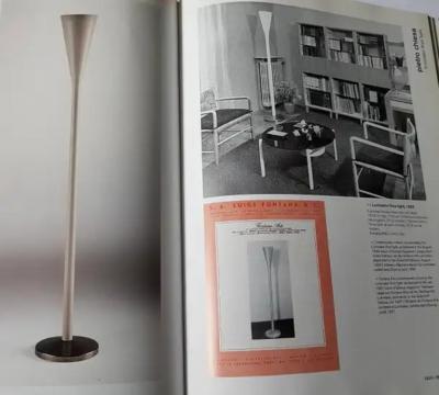 Pietro Chiesa Pietro Chiesa white enameled brass Luminator floor lamp FontanaArte Italy 1930s