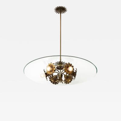 Pietro Chiesa Rare Ceiling Fixture By Pietro Chiesa for Fontana Arte