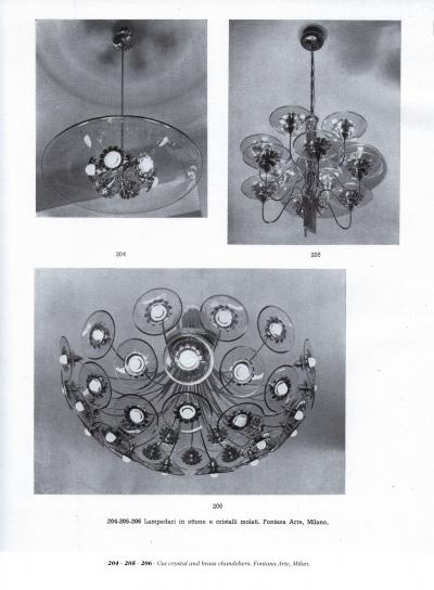 Pietro Chiesa Rare Chandelier