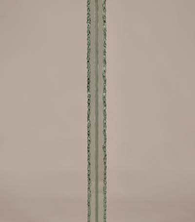 Pietro Chiesa Rare Chiseled Glass Floor Lamp by Pietro Chiesa for Fontana Arte Italy c 1935