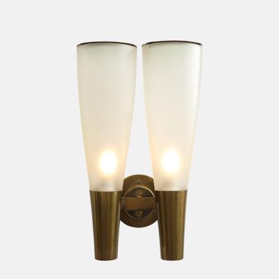 Pietro Chiesa Rare Pair of Large Sconces Model 1537 by Pietro Chiesa