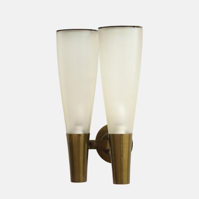 Pietro Chiesa Rare Pair of Large Sconces Model 1537 by Pietro Chiesa