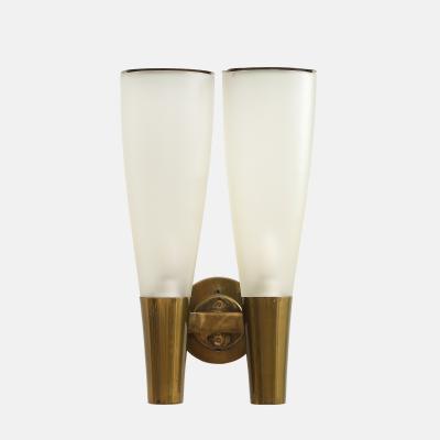 Pietro Chiesa Rare Pair of Large Sconces Model 1537 by Pietro Chiesa