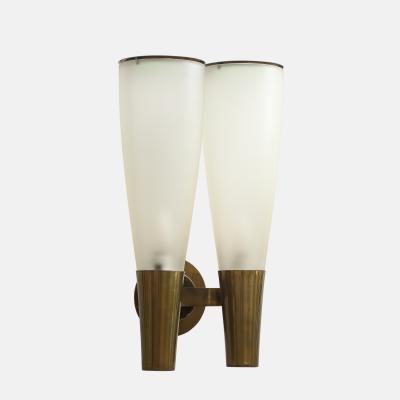Pietro Chiesa Rare Pair of Large Sconces Model 1537 by Pietro Chiesa